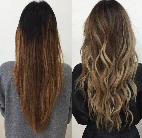 Balayage Before and After