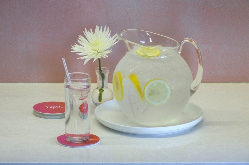 lemon-infused water